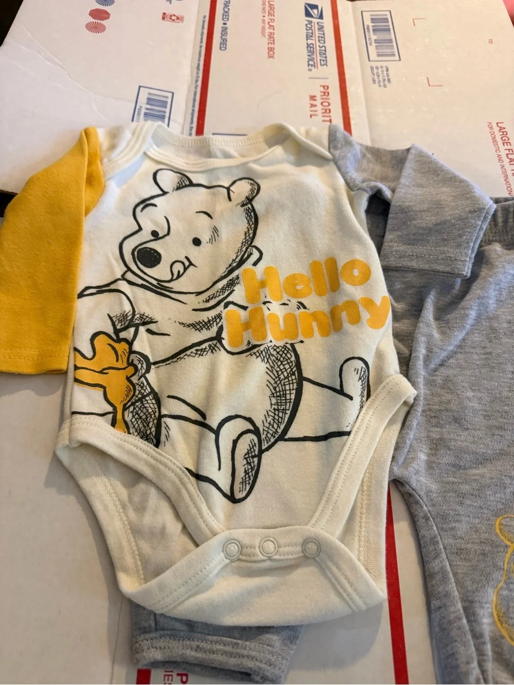 Disney Baby Winnie the Pooh Baby Boys Size 3 months Bodysuit and Pants Set